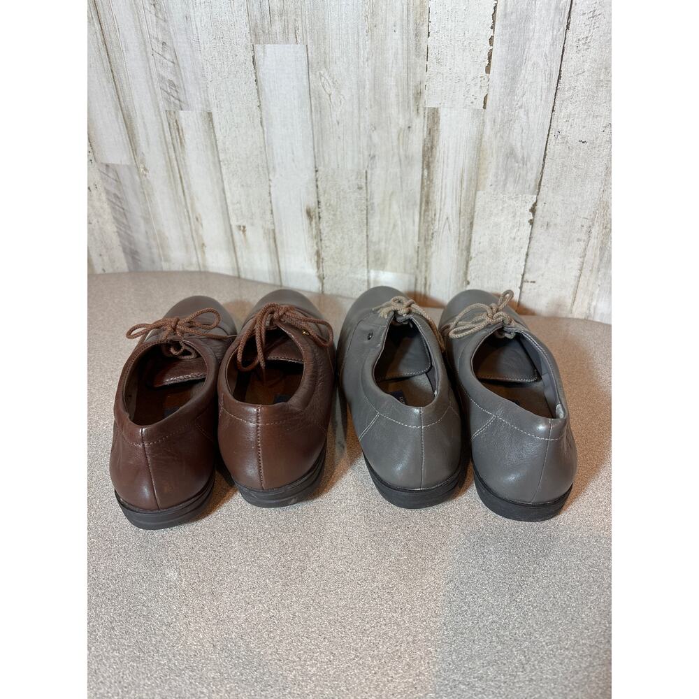 2 pair Womens Easy Spirit Lace up Oxfords‎ Gray and Brown - Picture 2 of 11